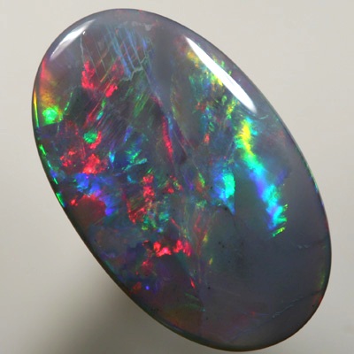 SOLID SEMI BLACK OPAL Bright cherry red to golden fire. SEE VIDEO
